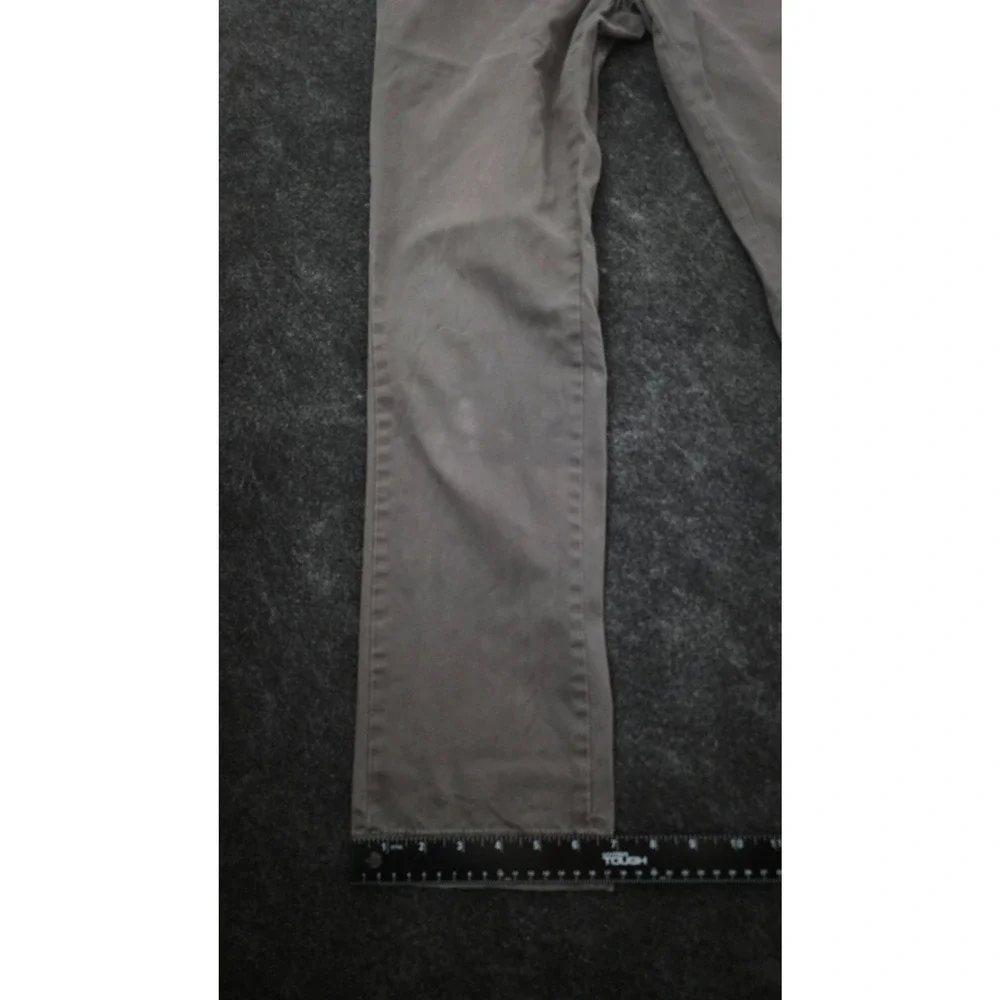 Banana Republic Fulton Skinny Chino Pants Mens Gray Cotton Blend 30x32